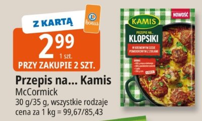 Przepis na... Kamis McCormick promocja w Leclerc