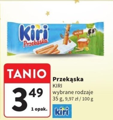 Przekąska KIRI wybrane rodzaje promocja w Intermarche