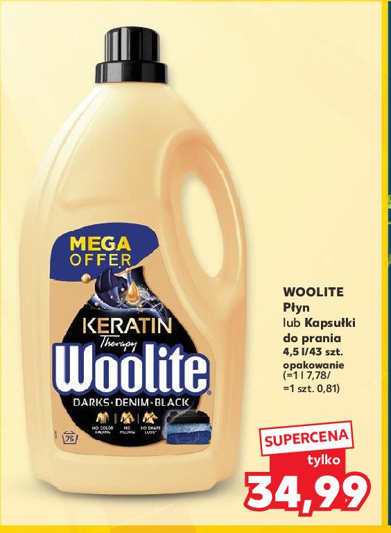 Kapsułki do brania black Woolite keratin promocja