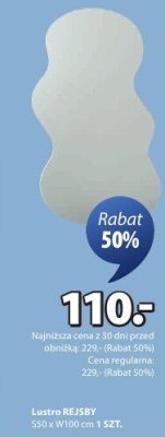 Lustro REJSBY promocja w Jysk