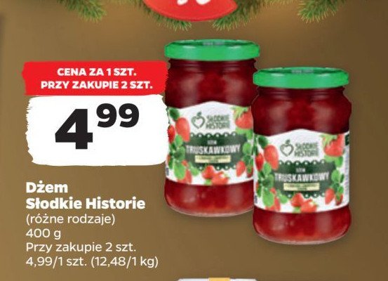 Dżem truskawkowy Słodkie historie promocja w Netto