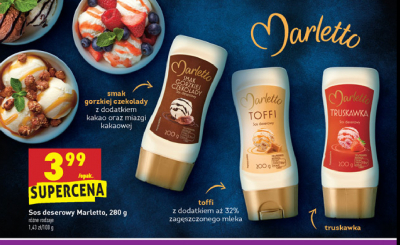 Sos deserowy gorzka czekolada Marletto promocja