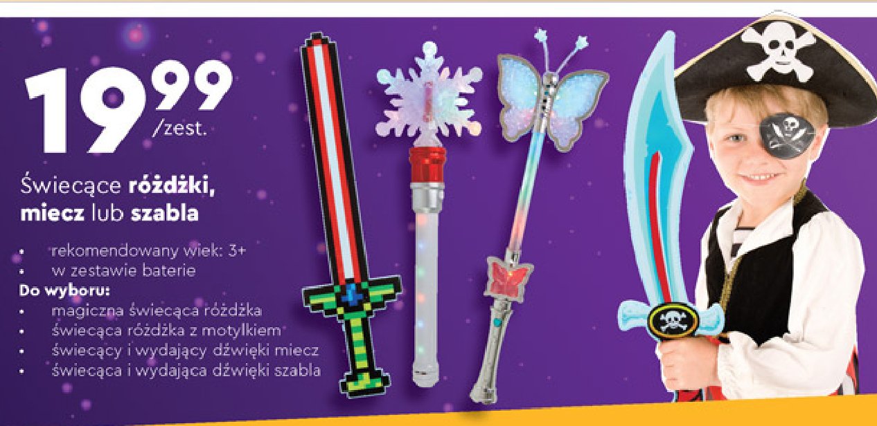 Miecz 艣wiec膮cy w ciemno艣ci promocja
