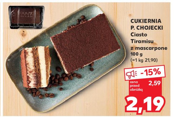 Tiramisu z mascarpone Chojecki promocja