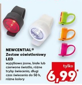 Zestaw lampek rowerowych led usb Newcential promocja