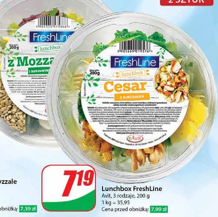 Sałatka z mozzarella Freshline promocja