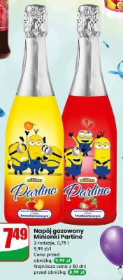 Napój gazowany Minionki truskawkowy promocja w Dino