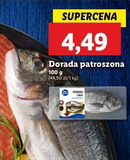 Dorada patroszona Rybny targ lidla promocja