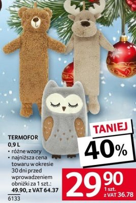 Termofor 0,9 L, różne wzory promocja w Selgros