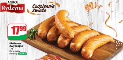 Kiełbasa zwyczajna Agro Rydzyna promocja w Dino