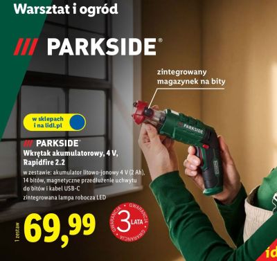 Wkrętak akumulatorowy Rapidfire 2.2, 4V promocja w Lidl