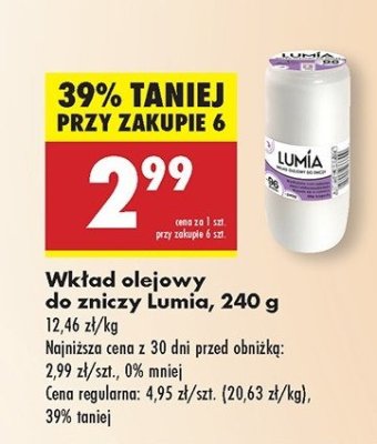 Wkład olejowy do zniczy 240 g 96 h Lumia promocja