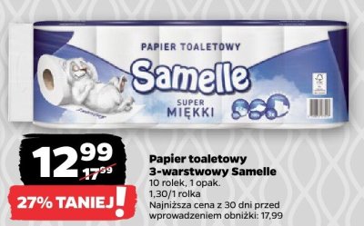 Papier toaletowy 3-warstwowy Samelle promocja w Netto
