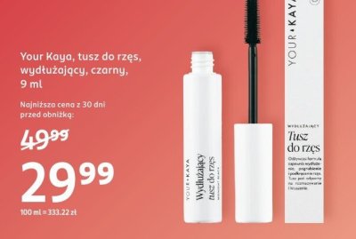 Tusz tusz do rzęs wydłużający, czarny promocja w Rossmann