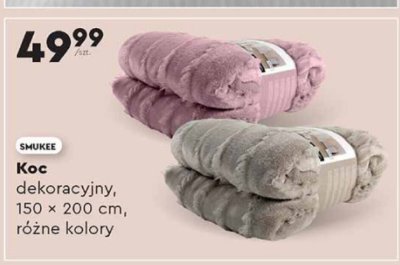 SNUKEE Koc dekoracyjny, 150 × 200 cm, różne kolory promocja w Biedronka