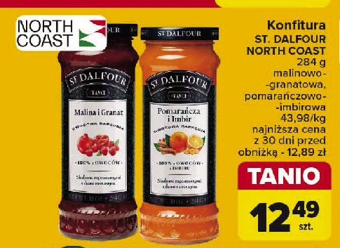 Konfitura imbir i pomarańcza St. dalfour promocja