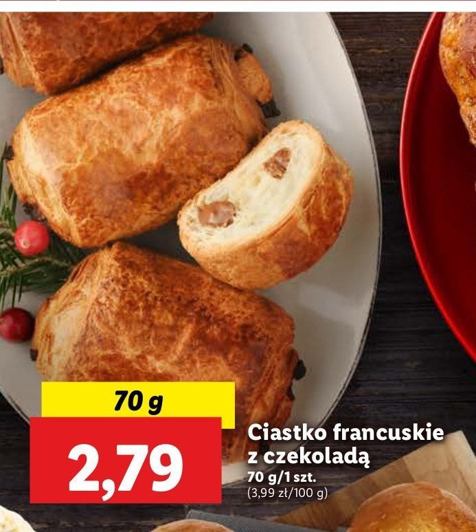 Ciastko francuskie z czekoladą promocja