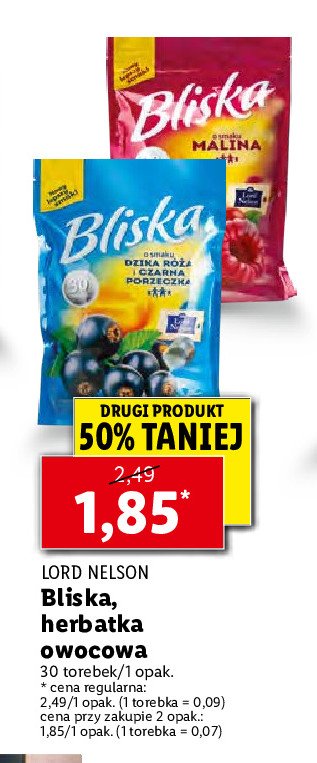 Herbata dzika r贸偶a i czarna porzeczka Lord nelson bliska promocja