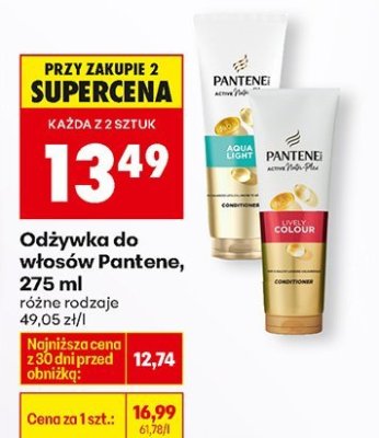 Odżywka do włosów różne rodzaje promocja w Biedronka