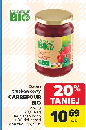 Dżem truskawkowy Carrefour bio promocja