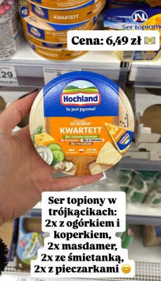 Ser kremowy topiony Kwartett Hochland promocja w Dino