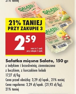Sa艂atka z indykiem i brzoskwini膮 Salato promocja