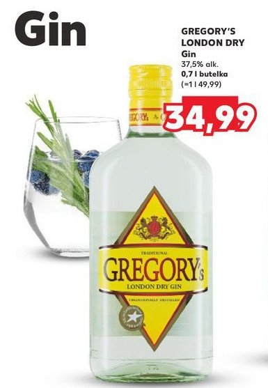 Gin GREGORY'S promocja