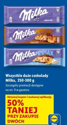Czekolada wszystkie rodzaje 250-300 g promocja w Lidl