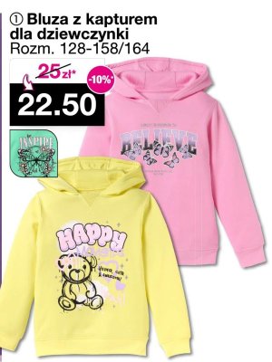 Bluza z kapturem dla dziewczynki promocja w Woolworth