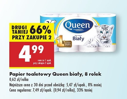 Papier toaletowy biały Queen promocja