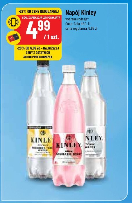 Napój pink aromatic berry Kinley promocja