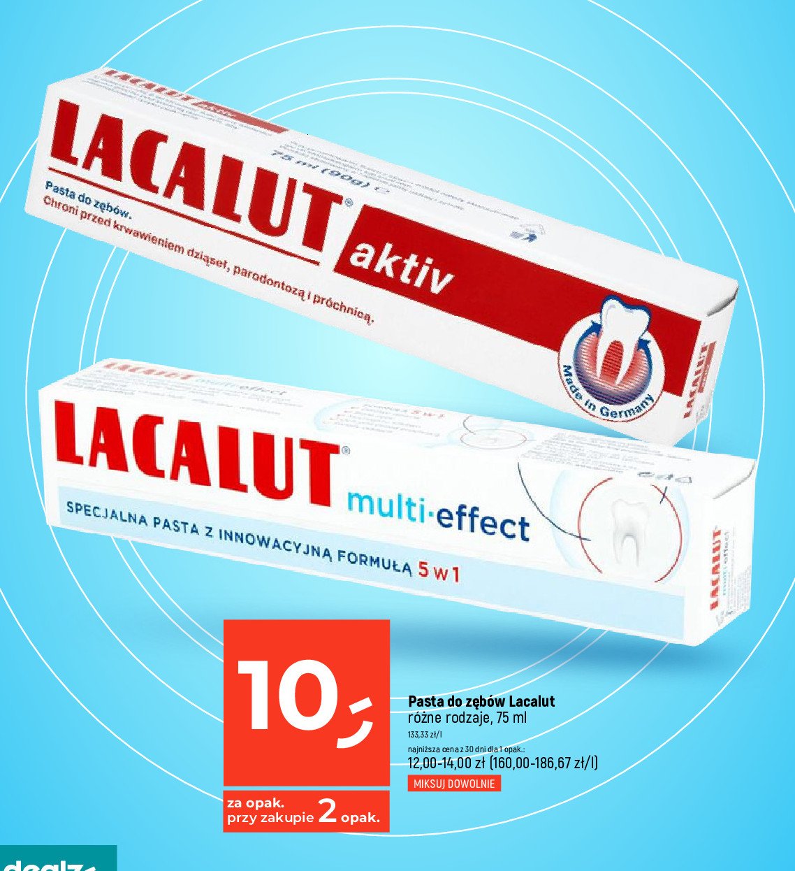 Pasta do zębów Lacalut multi-effect promocja