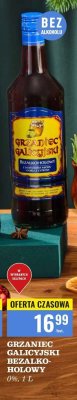Napój Grzaniec Galicyjski bezalkoholowy 0% promocja w Biedronka