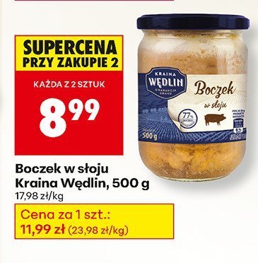 Boczek w słoju Kraina Wedlin promocja w Biedronka