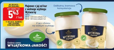 Majonez z jaj od kur z wolnego wybiegu Wytworny promocja w POLOmarket