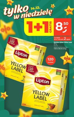 Herbata Lipton Yellow Label promocja w Dealz