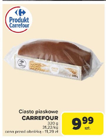 Ciasto piaskowe Carrefour promocja w Carrefour