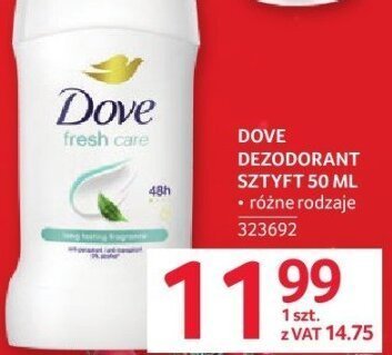 Dezodorant sztyft Dove Fresh Care promocja w Selgros