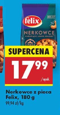 Orzechy nerkowca z pieca lekko solone Felix promocja