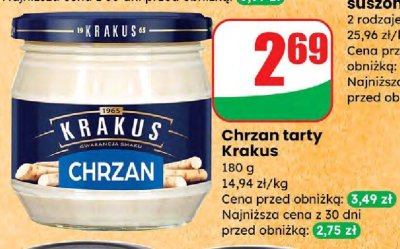 Chrzan tarty Krakus promocja w Dino