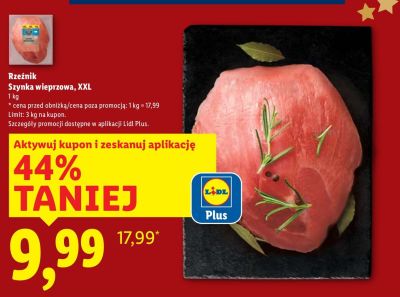 Szynka wieprzowa XXL Rzeźnik promocja w Lidl