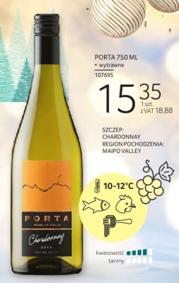 Wino Porta Chardonnay promocja w Selgros