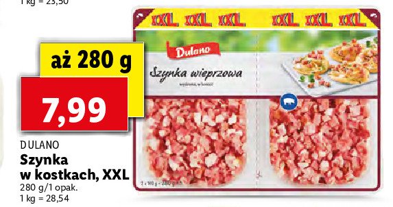 Szynka wieprzowa w kostkach Dulano promocja