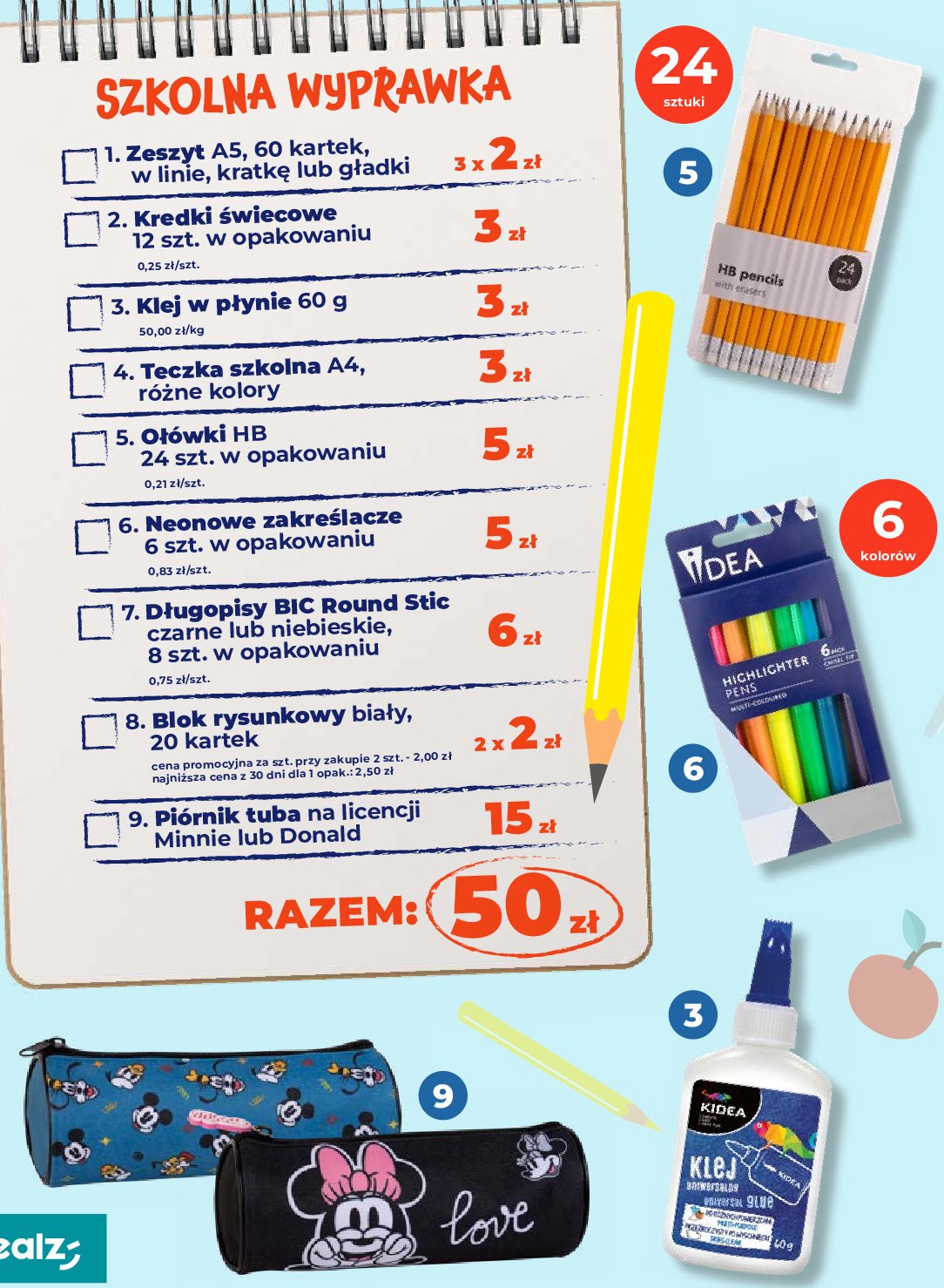 Zeszyt a5/60 kartek g艂adki promocja