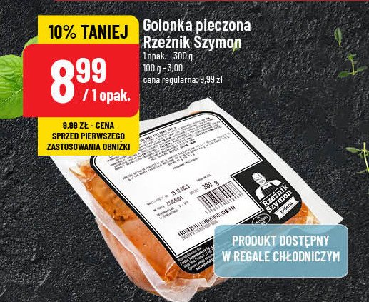 Golonka pieczona Rzeźnik szymon poleca promocja