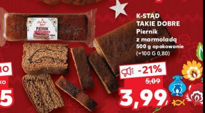 Piernik z marmoladą K-classic stąd takie dobre! promocja