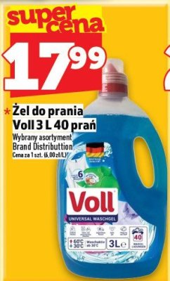 Żel do prania Voll 3 L 40 prań promocja w TOPAZ