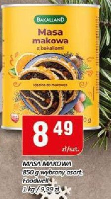 Masa makowa z bakaliami Baking 850 g promocja w Chorten