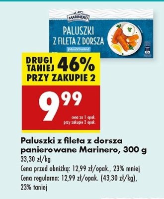 Paluszki z fileta z dorsza panierowane Marinero promocja