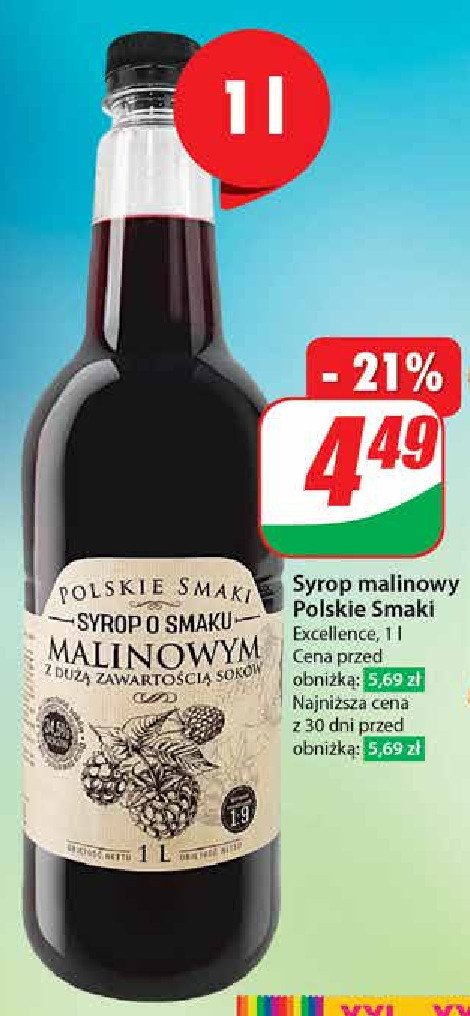 Syrop malinowy Polskie smaki syrop promocja